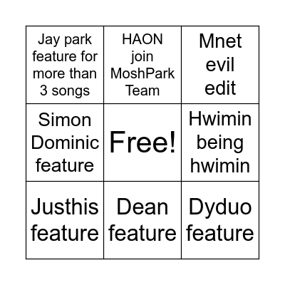 SMTM12? Bingo Card