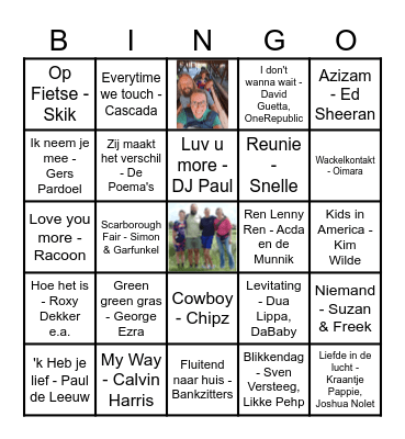 Kerstvakantie 2025 Bingo Card