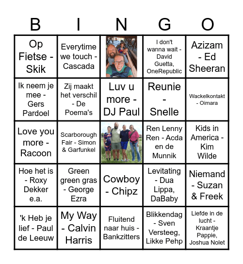 Kerstvakantie 2025 Bingo Card