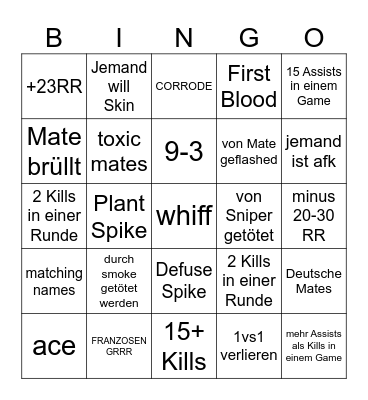 BINGO NEW Bingo Card