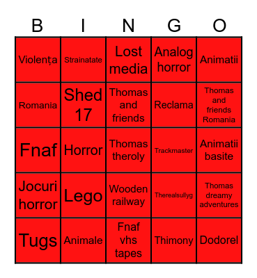 Bingo YouTube Bingo Card