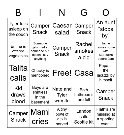 DTOWN BINGO Card