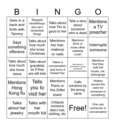 Christmastime is here! Bingo Card