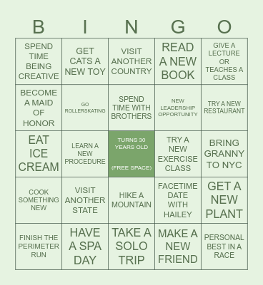 DES'S 2026 Bingo Card