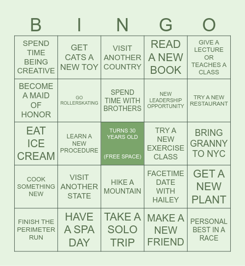 DES'S 2026 Bingo Card