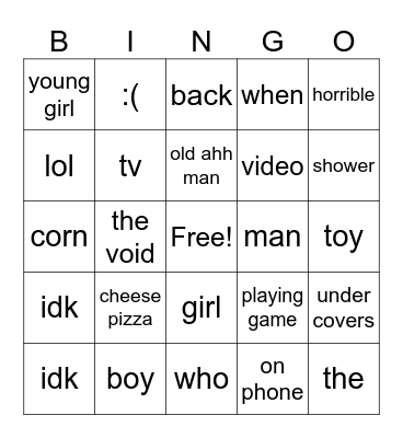 what the sigma Bingo Card