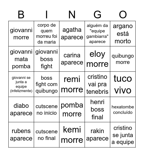 Hexatombe Ep Final Bingo Card