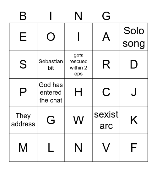 Skibidi 2 Bingo Card