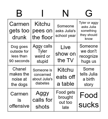 L D27 Bingo Card