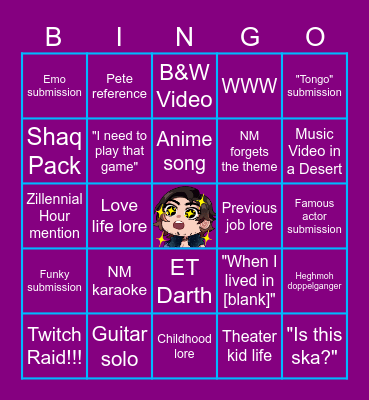 SATURYAY NIGHT LIVE! BINGO Card