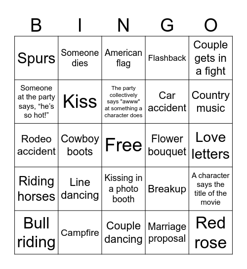 ERYN'S LAST Bingo Card
