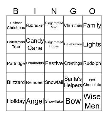 Xmas Bingo Card