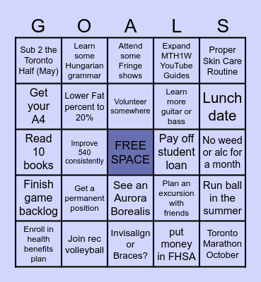 2026 Bingo Card