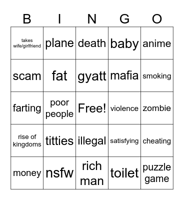 mobile game ads bingo Card