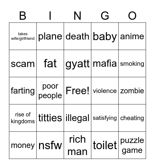 mobile game ads bingo Card