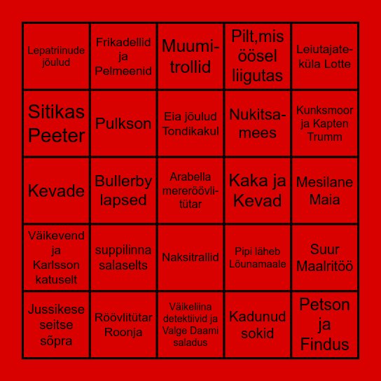 FILMIBINGO Card