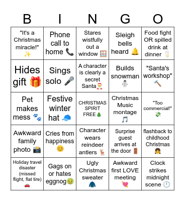SUPER DUPER CHRISTMAS Bingo Card
