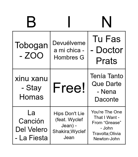 CAP D'ANY 25-26 Bingo Card