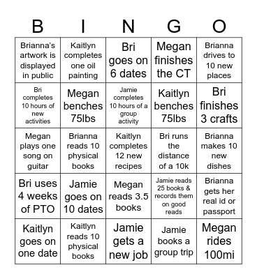 get K’JaMBB’ed 2026 Bingo Card
