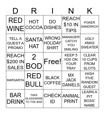 Merry Christmas! Bingo Card