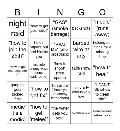 whizzbango 4 aka "how to" compilation Bingo Card