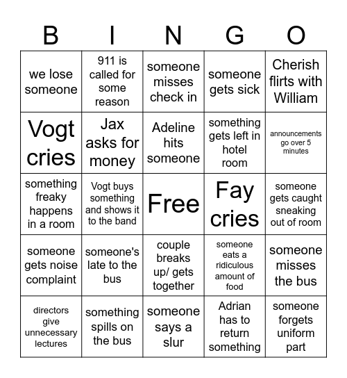 Disney Bingo 2026 Bingo Card