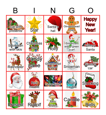 Christmas Bingo Card