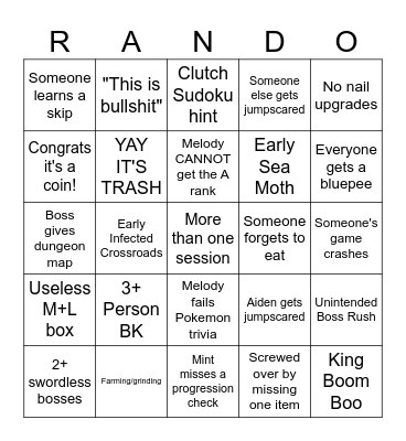 ARCHIPELAGLUE Bingo Card