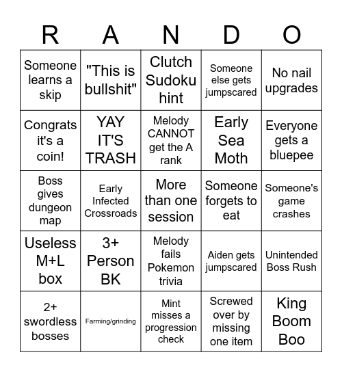 ARCHIPELAGLUE Bingo Card