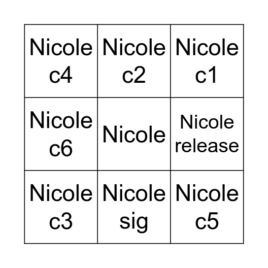 2026 Genshin Bingo Card