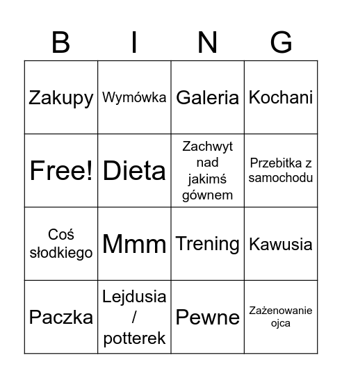 Makówkamusic Bingo Card