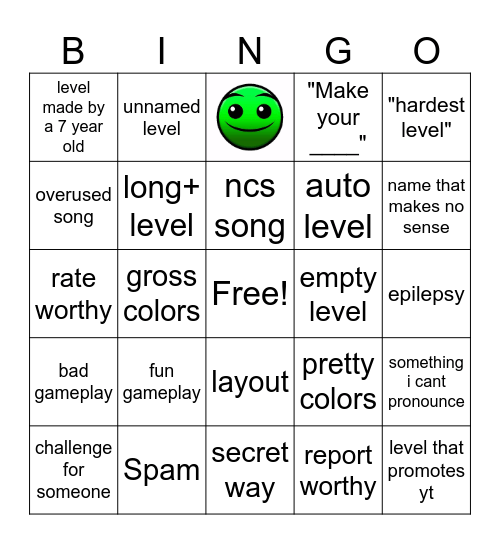 Recent tab bingo.... Bingo Card