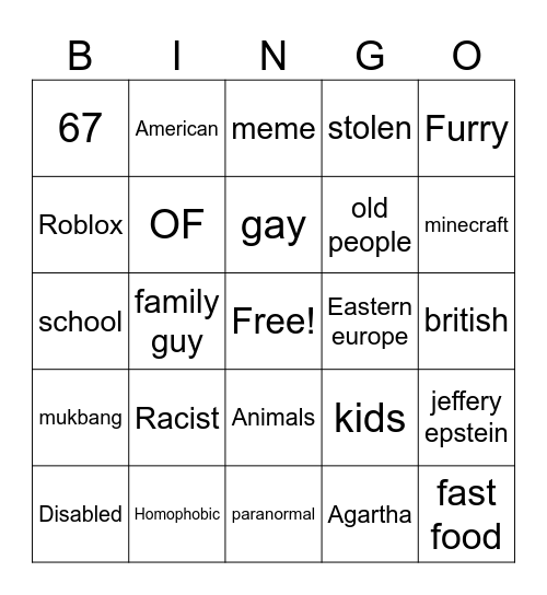 IG reels Bingo Card