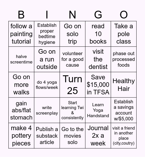 2026 BINGO Card