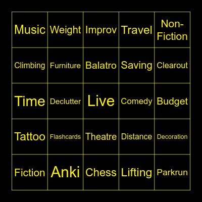 OK 2025 WASN'T ENTIRELY MY YEAR BUT 2026 HAS NO OTHER OPTION BECAUSE I WILL BE KICKING SATAN IN THE JUNK IF HE GETS IN THE WAY Bingo Card