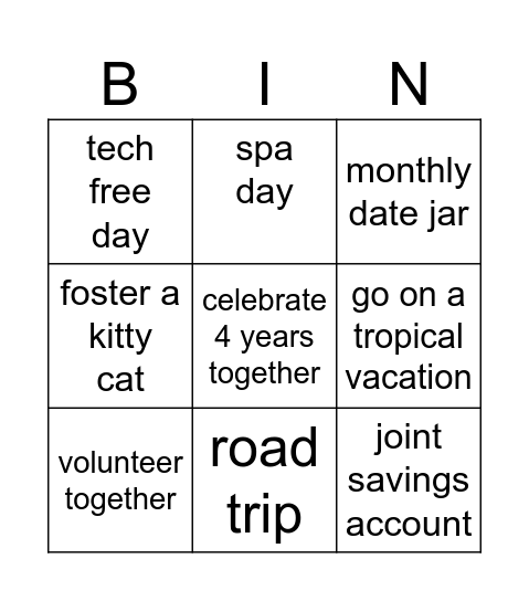 M&G 2026 Bingo Card