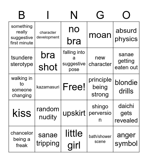 ladiesvsbutlersbingo Card