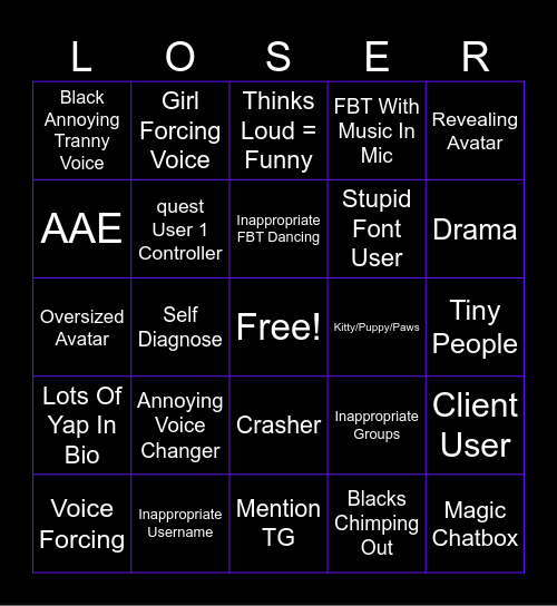 1's Optimized Box Bingo Card