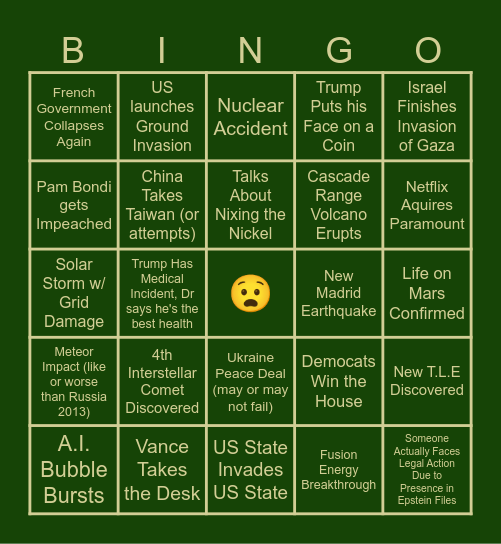 2026 BINGO Card