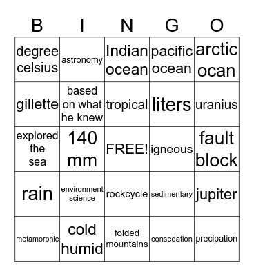 super bingo! Bingo Card