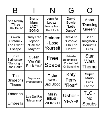 RANDO FUN STUFF Bingo Card