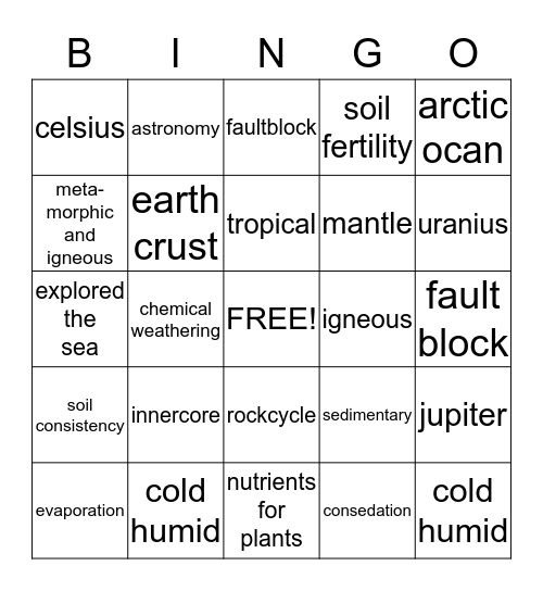 super bingo! Bingo Card