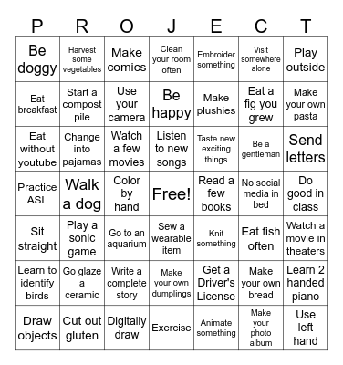 Nick's 2026 Bingo Card