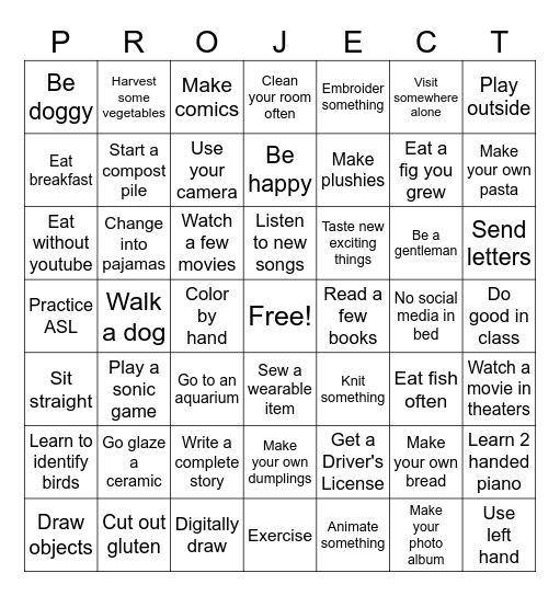 Nick's 2026 Bingo Card