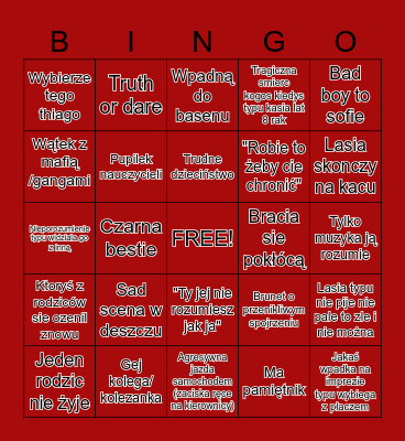 Color Bingo Card