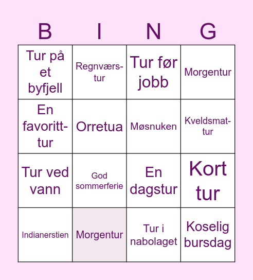 Mål for 2023 Bingo Card