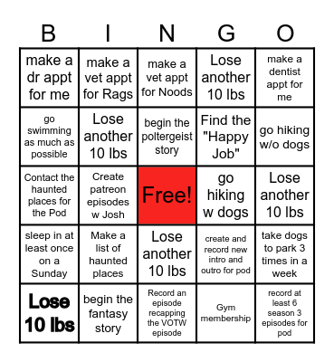 2026 Bingo Card