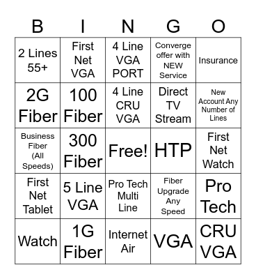 Daphne Bingo Card