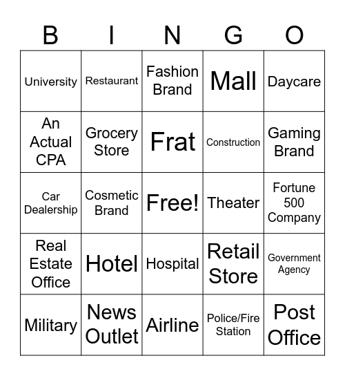 Crappy S1 CPA Academy Leads Bingo Card