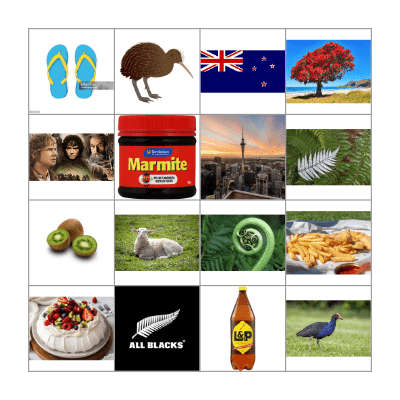 KIWI BINGO Card